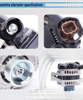 Honda Alternator Replacement For Odyssey Pilot MDX TL TSX ZDX 3 5L 3 7L V6 Fits 2008 Through 2013 Models detailed view