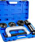 10 Piece Ball Joint Press Kit And Heavy Duty Removal Tool For Easy Auto Repair With Real Deal Forged Steel Build And Black Oxide Adapters