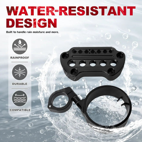 Speedometer Relocation Bracket For Sportster XL 883 And XL 1200 Models water-resistant black aluminum set