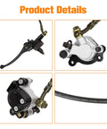 Left Hydraulic Disc Brake Master Cylinder Caliper Assembly for Baja Doodle Bug DB30 Blitz Dirt Bug Mini Bike Go Karts 97cc