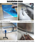 Installation steps for Patio Heater Reflector Shield For Outdoor Propane Heaters And Indoor Heat Lamps, stainless steel