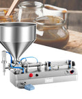 Heavy Duty Commercial Paste And Liquid Filling Machine Adjustable Speed And Pressure Oils Honey Sauce Water 500ml Capacity in use.
