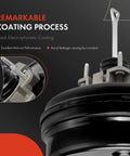 Built Like A Tank Vacuum Brake Booster For Chevy Silverado 1500 and GMC Sierra 1500 2005 to 2007, showcasing black electrophoretic coating and dual diaphragm design.