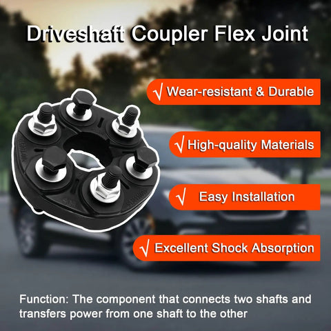 Plug And Play Flex Joint Driveshaft Coupler 935 302 For Chrysler Pacifica 2004 2008 And Dodge Avenger 2008 Journey 2009 2017 Replacement Part With Easy Install And Durable Build Replaces 4641968AC 4641968AD 4641968AE 4641968AF 4641968AG, black flex joint coupler