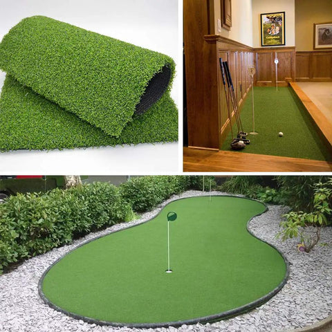 Ultra Thick Golf Turf Pro Putting Green Mat 7ft By 13ft For Indoor Outdoor Practice Custom Sizes Synthetic Faux Grass for backyard and indoor use