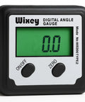 Front view of Digital Angle Gauge And Finder For Table Saw And Miter Saw With Magnetic Backlight Ultra Precise 0.1 Degree Resolution.
