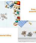 150 Pcs Mini Alloy Buckles For Doll Clothes And Belts Tiny Sewing Buckles In Silver Gunmetal And Antique Copper DIY Craft Fasteners