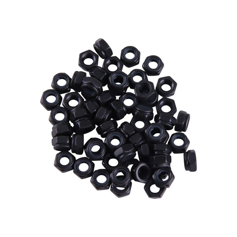 Solid Grip 30 Pack M8 Nylon Insert Lock Nuts in black zinc finish for durable metal builds, designed for quick sheet metal applications.
