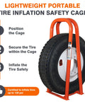 2 Bar Portable Tire Inflation Cage For Service Trucks Weighs 69 Lb And Delivers Safe On Site Tire Air Inflation With Easy Setup