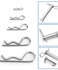 Twenty Pcs R Clips Retaining Pins Tough As Nails Heavy Duty Zinc Plated Split Pin Hitch Pin Set For Tow Truck Lock Systems
