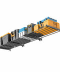 33 Inch By 24 Inch Wall Mount Heavy Duty Garage Shelves 3 Pack Black Holds Up To 525 Lbs Total Durable Steel Construction For Bins And Power Tools