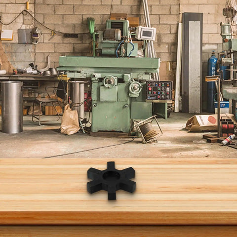 Rock Solid Urethane Insert For L-Jaw Coupling L225 Fits Lovejoy L-225 Flexible Element 5 Inch Black Industrial Drive on wood surface