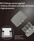 Heavy Duty Pro Grade JIC And ORFS Hydraulic Cap And Plug Kit 160 Piece Master Fittings Set close-up on precision threading