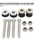 Detachable Motorcycle Docking Hardware Kit with steel chrome plated screws for 883, 1200, XL models, 2004-2017