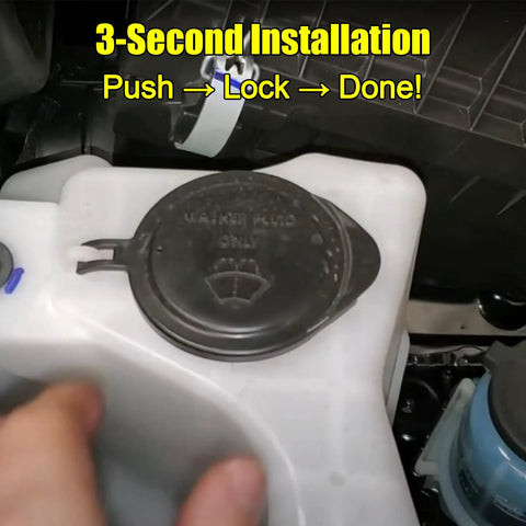 Washer Fluid Reservoir Cap Replacement For Toyota Sequoia Tacoma And Tundra Direct Fit OEM Quality Replacement Cap installed