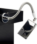 360 Degree Swivel Inspection Mirror With Adjustable Head And Telescoping Reach For Mechanics And Auto Pros installed under cabinet