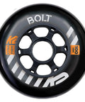 Close-up of Urban Bolt 100mm 90A Inline Skate Wheel from 2-Wheel Set for city cruising, labeled "XTRA FIRM" and "100 mm"