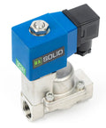 Industrial High Pressure Solenoid Valve 24V DC Stainless Steel Body Handles Up To 100 Bar Temperature Range Minus 76 To 248 Fahrenheit