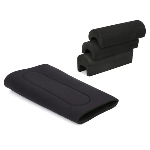 Neoprene Comb Raising Sleeve Slip-On Cheek Rest Kit With Three EVA Foam Inserts, Easy On Off, Fits Most Stocks, shown laid flat