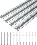 Sixteen Foot Heavy Duty Inverted V Track For One Inch V Groove Rollers In Sliding Gate Systems With Hammer Drive In Anchors