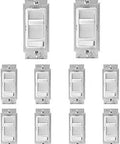 SureSlide Universal Dimmer Switch For LED CFL And Incandescent Bulbs, 150 Watt LED CFL And 600 Watt Incandescent, 10 pack
