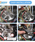 Top Notch Swap Steam Probe Kit Compatible With Breville Sage Dual Boiler And Oracle Touch With Fresh O Rings installation steps on espresso machine.