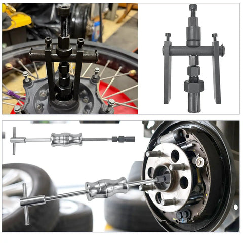 Be Your Own Mechanic With This 12 Piece Motorcycle Bearing Puller Kit For Blind Bearings And Slide Hammer Two Jaw Puller Set