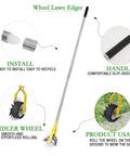Rotary Lawn Edger With 58 Inch Adjustable Handle A Real Workhorse For Clean Edges Along Sidewalks And Driveways Durable Stainless Steel