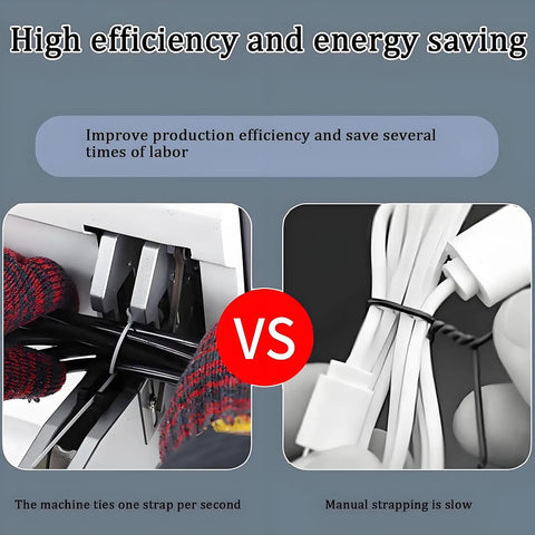 Slick Automatic Bundling Machine For Gold Wire Sealing With Fast Twist Tye Sealer And Smart Winding Function showing comparison of efficiency