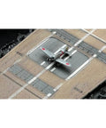 Top Shelf Japanese Imperial Akagi Aircraft Carrier Scale Model Kit With Drop Dead Detail And Foolproof Fit Designed For Serious Hobbyists Looking For A Killer Weekend Project, aerial view of model aircraft on deck.