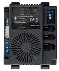HY2005MHL24V 24 Volt Control Box Receiver For Kids Electric Toy Cars, top view showing port connections and cooling design.