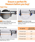 Guide for measuring ceiling hole diameter for 48 Pack 6 Inch Led Recessed Lights With Night Light installation.