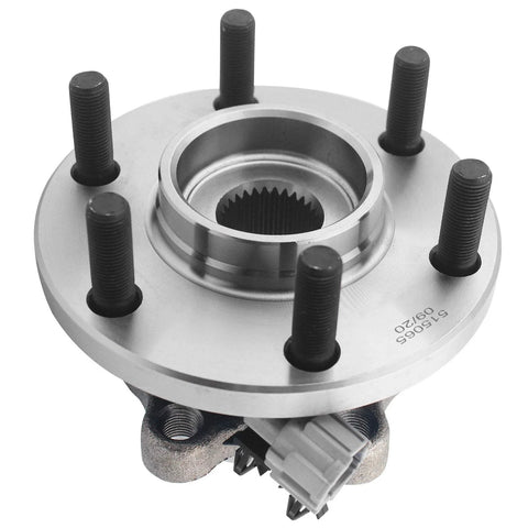 Front Wheel Bearing And Hub Assembly For 4x4 6 Lug SUVs With ABS Fitment For Nissan Frontier 2005 2019 Pathfinder 2005 2012 Xterra 2005 2015 And Suzuki Equator 2009 2012 Two Piece Set With Premium Grease For Smooth Quiet Operation And Easy Install