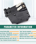 Straight Swap Heavy Duty Workhorse 2 Pole 100 Amp Circuit Breaker with parameters and ratings for Cutler Hammer Load Centers.