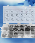 Open box of Circlip Set Kit 225 Pieces 18 Sizes Internal And External Snap Ring Retaining Rings All Purpose DIY Ready