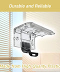 2 Pack Replacement Brackets For Cordless Window Blinds With Metal Clip displayed against window blinds background