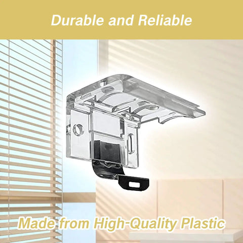 2 Pack Replacement Brackets For Cordless Window Blinds With Metal Clip displayed against window blinds background
