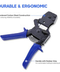 PEX Cinch Clamp Tool Kit With One Handed Ratcheting Crimper For Stainless Steel Rings Fits 3/8 To 1 Inch PEX Meets ASTM F2098