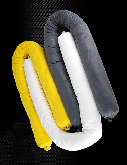 Heavy Duty Oil Absorbent Socks For Grease And Motor Fluids Industrial Polypropylene Booms That Catch Oil Leaks On Job Sites A Sweet Spill Saver Built Tough As Nails To Soak Oily Messes Fast