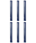 Fresh Six Pack Blue Compression Springs 3 Inch Long perfect for 3D printers and light load machine molds strong alloy steel coils.