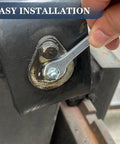 One Quarter Inch SAE Grease Fittings Kit With 82 PCS Zerk Nipples, Caps And Wrench in use on machinery
