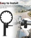 Rider Approved Setup For Guys Who Hate Wrist Strain These Universal Motorcycle Throttle Mounts shown mounted on handlebars for easy installation.
