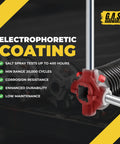 Heavy Duty Commercial Garage Door Torsion Spring Replacement featuring Two Five Eighth Inside Diameter Plus Forty Seven Inch Length advanced rust resistant finish details.