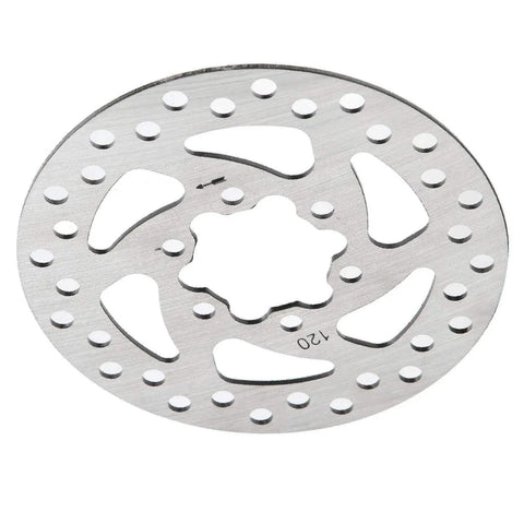 Heavy Duty 120mm Brake Disc Rotor For Electric Scooters And Skateboards, 34mm Inner Diameter, Stainless Steel Replacement Part, Beefy, Easy Install, Long Lasting Braking Performance