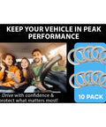 Family driving with 10 pack of Honda And Acura Rear Differential And Automatic Transmission Plug Washers Aluminum Crush Washers