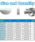Solid As A Rock Metric Woodruff Key Assortment Kit Comes With 10 Sizes Of Tough Carbon Steel Semicircle Tools chart with size table
