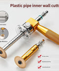 Lightweight Drill Powered PVC Pipe Cutter Attachment For Quick Easy Smooth Burr Free Cuts On PVC Drain Pipes And More Portable DIY Handheld Pipe Cutting Tool For Fast Hassle Free Installations with adjustable precision features