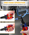 Must Have Air Line Removal Tool For Quarter Inch And Five Sixteenths Inch Push To Connect Fittings, Quick Release Pliers shown being used.
