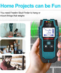 Pro 5 In 1 Stud Finder Wall Scanner with Smart Sensor Audio Alarm and HD LCD Display in hand