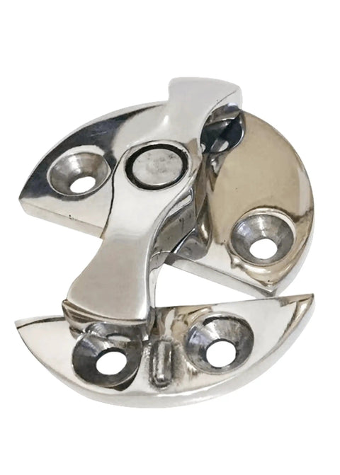 Stainless Steel 316 Round 45mm Boat Door Cabinet Hatch Turn Button Twist Catch Latch Marine Hardware Accessories Two Pack